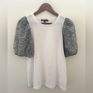 Maje Top with Puff Sleeves